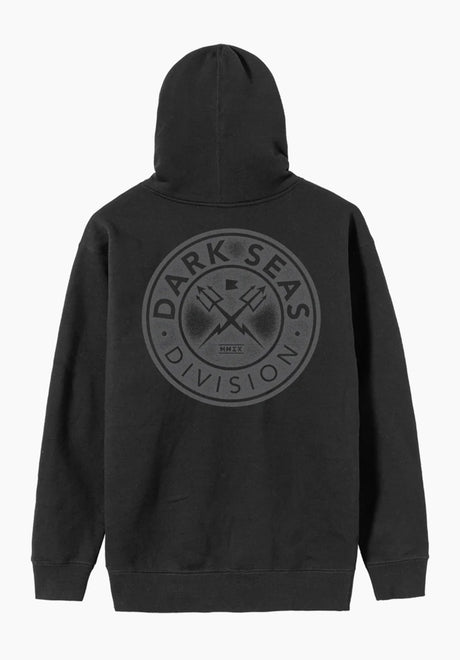 Dark Seas Navigator-Gravel Hoodie black – Vorderansicht