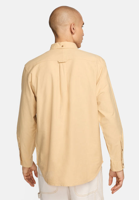 Nike SB Oxford Hemd-Kurzarm sesame-sesame-sesame – Rückenansicht