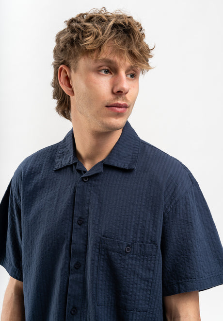 TITUS Paulo Hemd-Kurzarm navy – Detailansicht 1