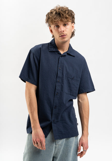 TITUS Paulo Hemd-Kurzarm navy – Vorderansicht