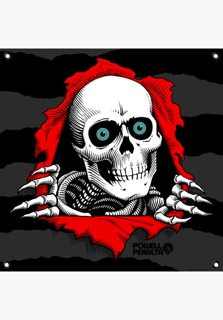 Powell-Peralta Ripper Banner 20" x 20" diverser Artikel black – Vorderansicht
