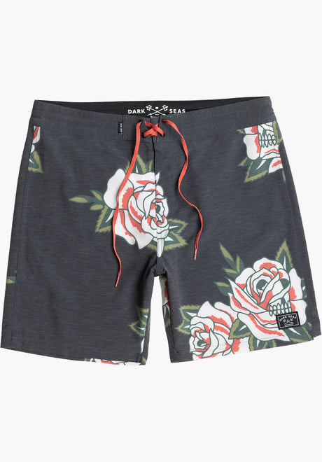 Dark Seas Centro Boardshort black – Vorderansicht