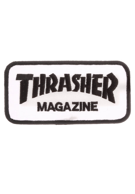 Thrasher Logo Patch diverser Artikel white – Vorderansicht