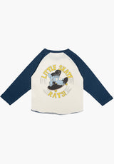 Baseball Logo white-navy Rückenansicht