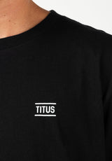 TITUS Chest Emblem 2 Pack T-Shirt black – Ansicht 2
