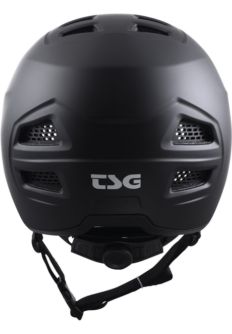 TSG All Terrain Solid Color Helm satin black – Rückenansicht
