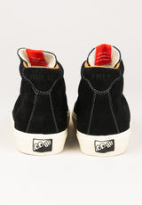 VM001 Suede Hi black-white Seitenansicht
