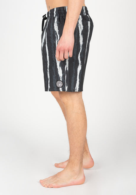 Volcom V Ent Hockey Dad Trunk 17 Boardshort black – Rückenansicht