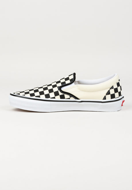 Vans Skate Slip-On Schuhe Jungs checkerboard-black-off – Oberansicht