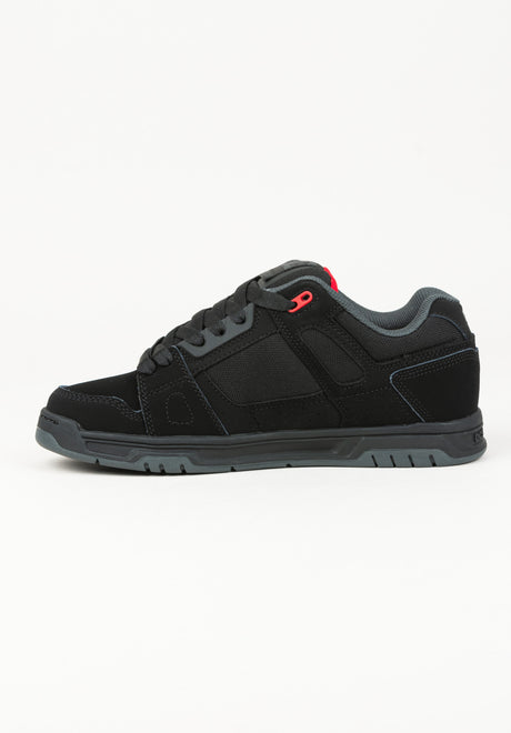 DC Shoes Stag Schuhe Jungs black-grey-red – Oberansicht