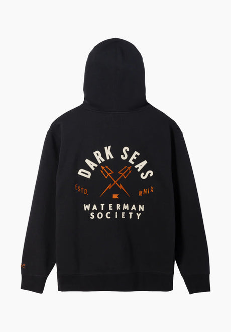Dark Seas Sutter Hoodie darknavy – Vorderansicht