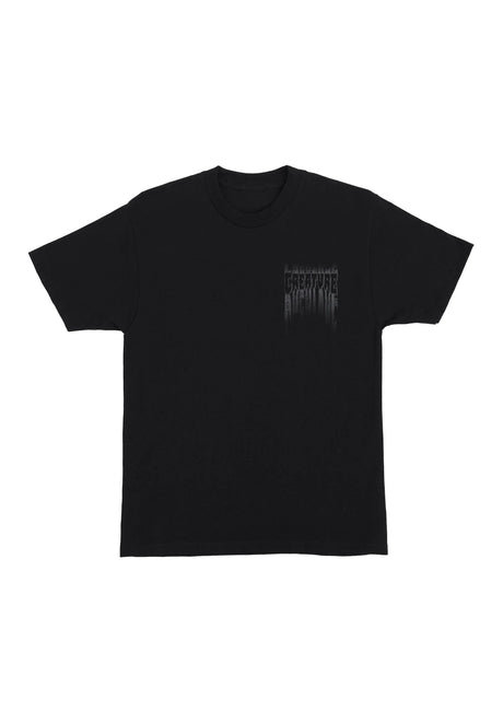 Creature Tattered heavyweight T-Shirt black – Rückenansicht