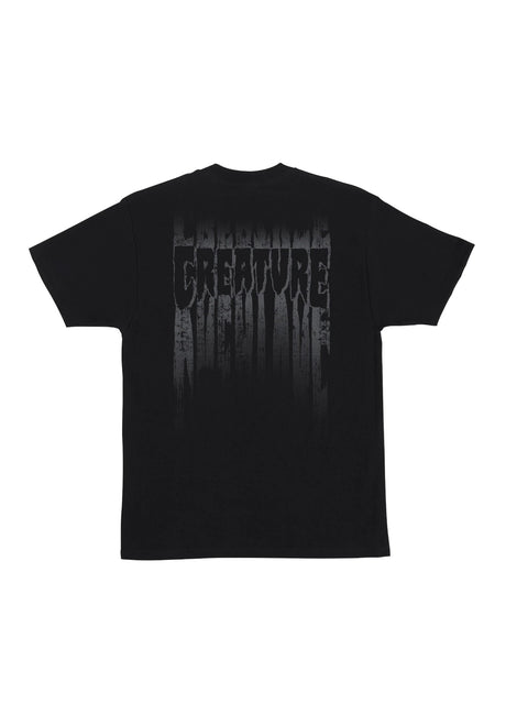 Creature Tattered heavyweight T-Shirt black – Vorderansicht
