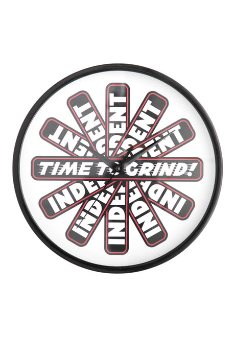 Independent Time To Grind Wallclock diverser Artikel black – Vorderansicht