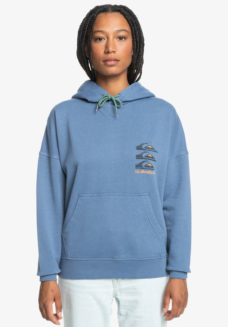 Uni Oversized Hoodie vintageindigo Rueckenansicht