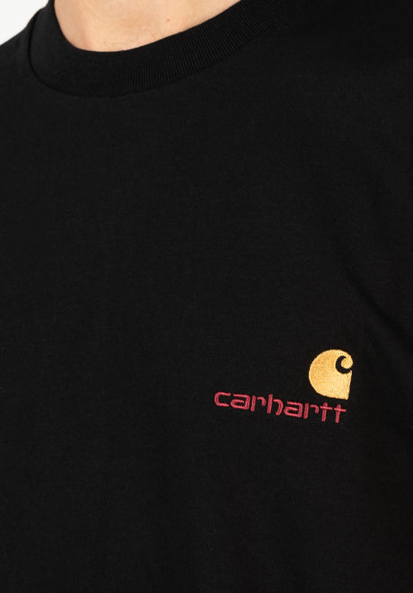 Carhartt WIP American Script Longsleeve black – Ansicht 2