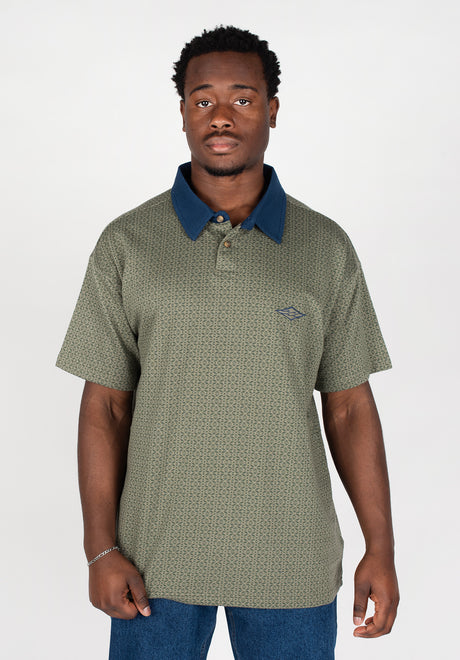 Billabong Shibuya Polo-Shirt sage – Vorderansicht