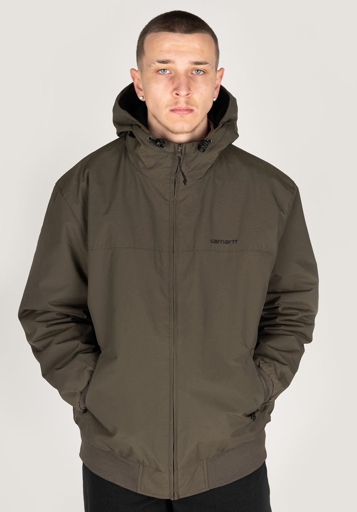 Carhartt WIP Hooded Sail Jacket Winterjacke cypress-black – Ansicht 1