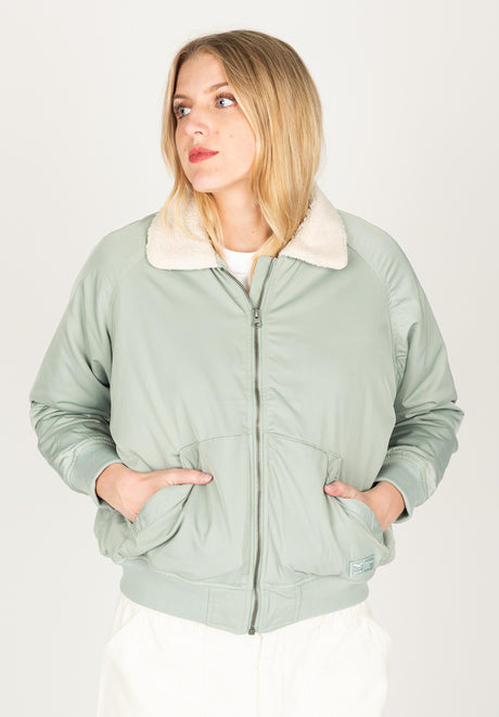 iriedaily Melly Pilot Winterjacke lightsage – Ansicht 1