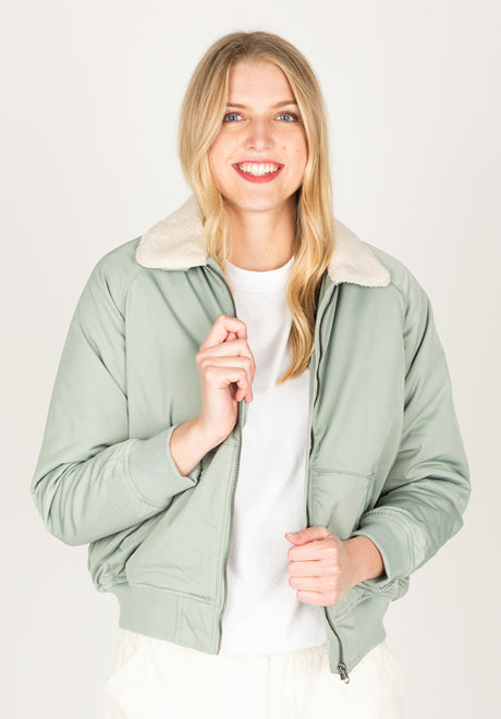 iriedaily Melly Pilot Winterjacke lightsage – Ansicht 2